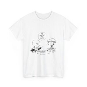 No Music No Life Graphic Music Fan Retro Unisex T-Shirt